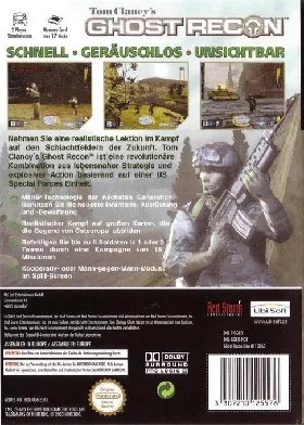 Tom Clancy's Ghost Recon box cover back